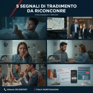 Segnali di tradimento e comportamento sospetto del partner