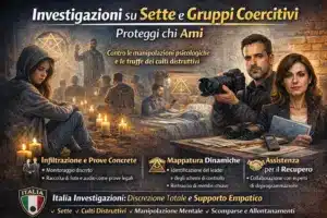 Investigatore privato specializzato in sette e gruppi coercitivi